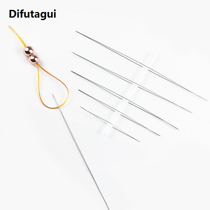 Difutagui%202025%20New%205PCS/lot%20Big%20Eye%20Curved%20Open%20Stainless%20Steel%20Beading%20Needles%20for%20beads%20pearls%20Threading%20String%20Cord%20Jewelry%20Making%20Tools%20Pins%20-%20Image%202