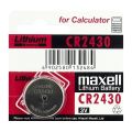 Maxell CR2430 3V Lithium Coin Battery Equivalent to DL2430, ECR2430 and GPCR2430. 