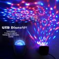 2X USB Crystal Magic Ball Flash DJ Lights Disco Ball Party Stage Projector Lights Mini LED Voice Activated. 