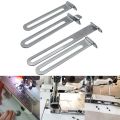 Durable Metal Sewing Machine Foot Three Needle Five Wire Seam Guide Presser Foot Multi-function Sewing Machine Accessories Rolled Hem Feet Home. 