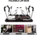 Foldable And Portable Multi-Purpose Laptop Table Stand/Study Table/Bed Table/Ergonomic & Rounded Edges/Non-Slip Legs/Engineered Wood/Color. 