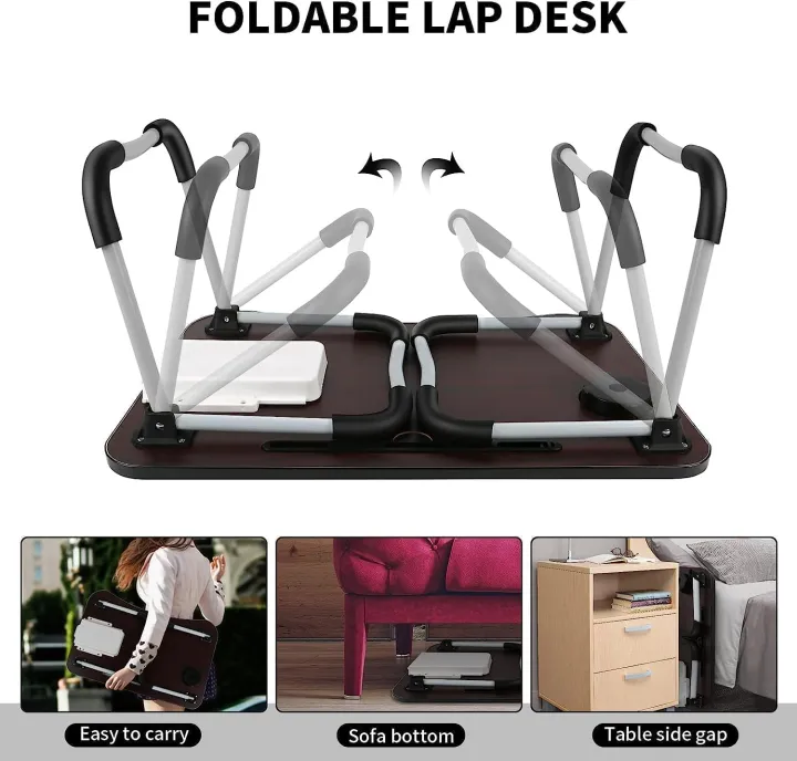Foldable%20And%20Portable%20Multi-Purpose%20Laptop%20Table%20Stand/Study%20Table/Bed%20Table/Ergonomic%20&%20Rounded%20Edges/Non-Slip%20Legs/Engineered%20Wood/Color%20-%20Image%202