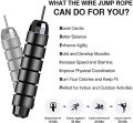 Chase Jump Rope with weights (220 g) For Men & Women Adjustable Jumping Rope, Skipping Rope, Gym Rope/Exercise Rope Cardio Workout skill training. 