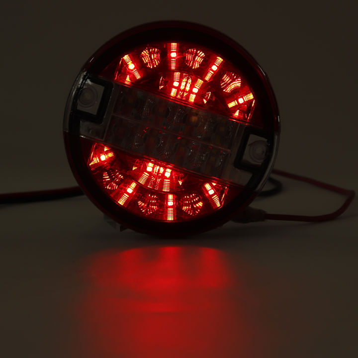 Rear%20Tail%20Light%20Round%20Hamburger%20LED%20For%20Lamp%20Lorry%20Truck%20Car%20Van%20Trailer%2024V%20Red%20&%20White%20-%20Image%206