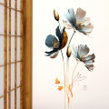 Beautiful Flower Wall Sticker For Living Room Background Decor Decals Bedroom Beautify Home Decoration Self-adhesive Wallpaper Moyao. 