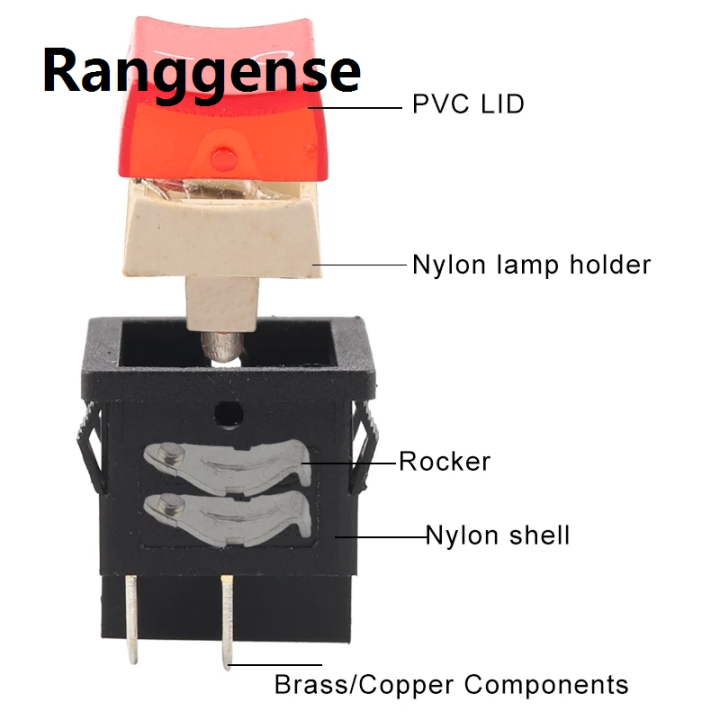 Ranggense%20Luxury%205PCS%20KCD2%2024X21mm%20Electric%20Car%20Power%20Switch%20Red%20Black%204/6%20Pin%202/3%20Position%206A/10A%20250V/125V%20ON-OFF/ON-OFF-ON/ON-ON%20Rocker%20Switch%20-%20Image%203