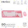 Fantech Go Mochi 101 WK899 Multi-device Compact Combo Wireless Keyboard Mouse Built-in Phone Holder. 