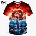 3D printed male fantasy horror movie weird new fashion hot selg kochi story tv women's casual crew neck t-shirt. 