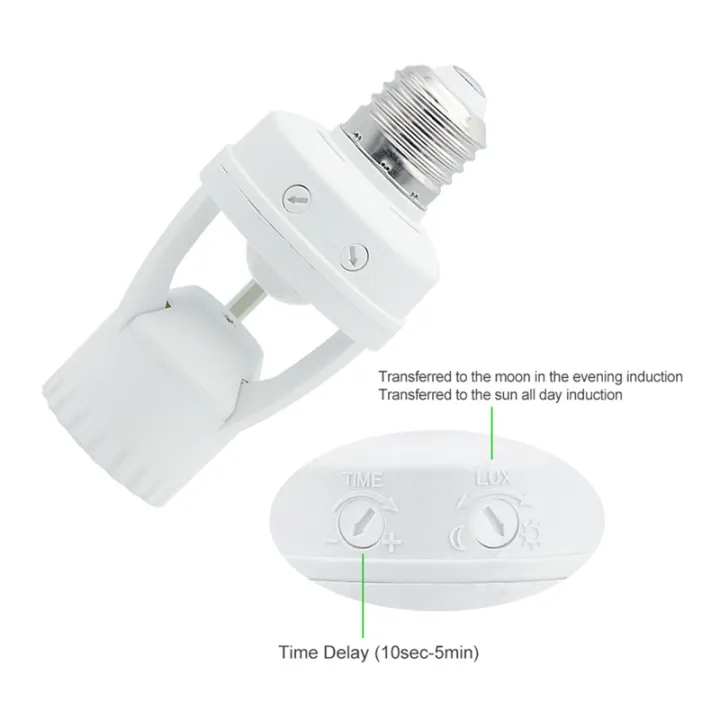NAMUNY%20360%20Degrees%20PIR%20Human%20Induction%20Motion%20Sensor%20LED%20Night%20Lamp%20Socket%20Base%20AC110V-220V%20Time%20Adjustable%20Switch%20-%20Image%202