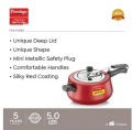 Prestige 10766 5 LTR IB Pressure Cooker in Red Color. 