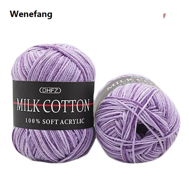 Wenefang%20Mixed%20Colour%2050g%20Knitting%20Yarn%20Knitting%20Tool%20Cotton%20Profesional%20Yarn%20Crochet%20Milk%20Soft%20Baby%20Cotton%20Wool%20Yarn%20-%20Image%202