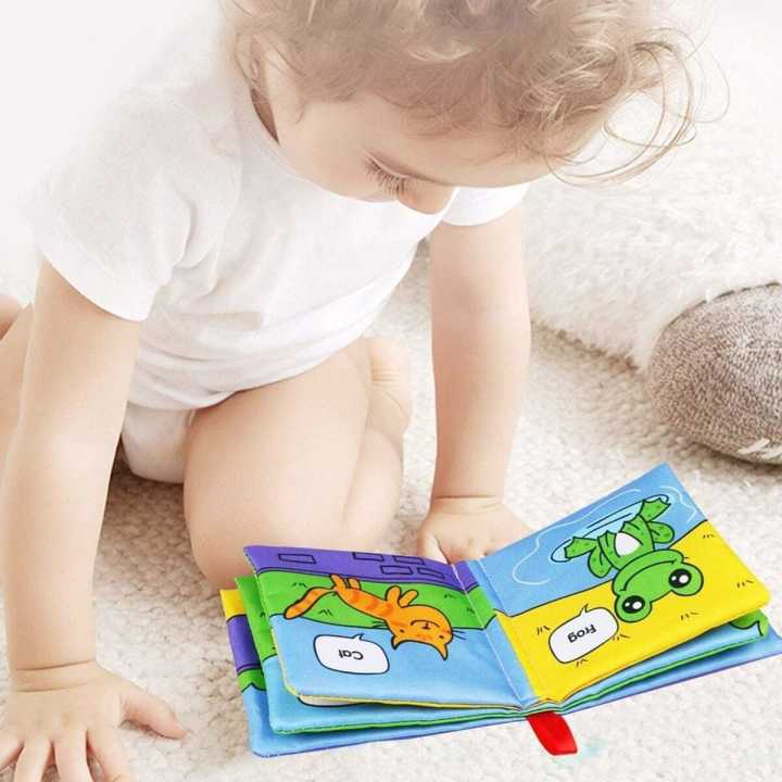 Baby Soft Cloth Book (6 Pcs Educational Learning Books) - Books | 100% Non Toxic Baby Safe Early Learning Book For Kids