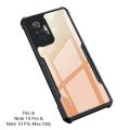 Redmi Note 10 Pro/Max  Cover (Same Size ) HD Clear Transparent With Bumper Case - Non Yellowing. 