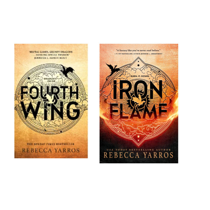 Combo of Fourth Wing + Iron Flame by Rebecca Yarros
