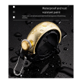 Bicycle Bell Retro Copper Bell Metal Clamp Safety Warning Alarm Gold. 