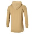 Solid Color Men Outerwear Comfortable Long Sleeve Coat Boy Hooded Jacket. 