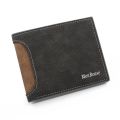 Slim 2 Fold Wallets Portable Dull Polish Interior Zipper Pocket Men's Short Wallet ID Badge Holder Credit Card Case Credit Card Case Zipper Poucht. 