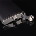 Portable Stainless Steel Hip Flask PU Leather Wrapped 9oz Whisky Flagon Leakproof Liquor Flask Wedding Party. 