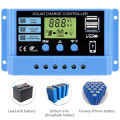 30A 20A 10A solar charging controller 12V 24V automotive solar panel controller. 