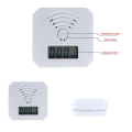 ARELENE Mini CO Sensor Carbon Monoxide Alarm Detector Battery Powered with LED Digital Display Sound Warning for Home Kitchen. 