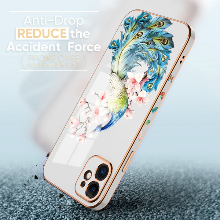 Hontinga%20for%20Realme%205%20Pro%20Back%20Cover%20Luxury%206D%20Plating%20Cartoon%20Peacock%20Soft%20Silicone%20Phone%20Case%20-%20Image%209