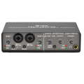 Professional 24Bit 192KHz Audio Interface 2 Input Sound Card for Electric Guitar Loopback External Studio PC Recording. 