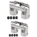 (VDZI) 2pcs Rc Double Universal Joint Cardan Joint Gimbal Couplings with Screw - 6x6mm & 5x5mm. 