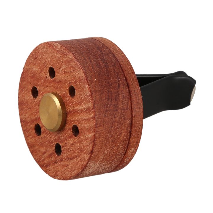 Essential Oil Diffuser For Car With Vent Clip, Wooden Stainless Steel