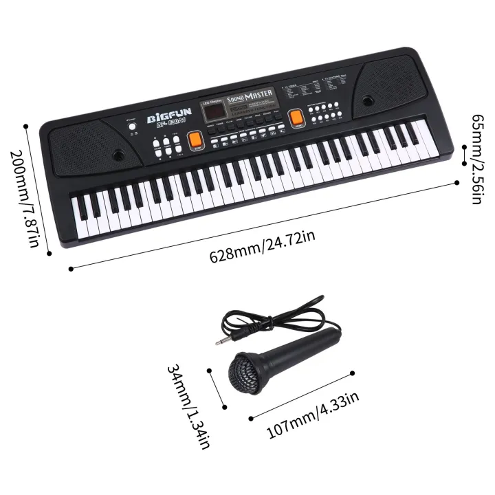 BIGFUN%2061%20Keys%20USB%20Electronic%20Organ%20Kids%20Electric%20Piano%20with%20Microphone%20Black%20Digital%20Music%20Electronic%20Keyboard%20with%20LED%20Display-black%20-%20Image%207