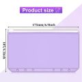 ARELENE 28 Pieces Binder Pockets A6 Size 6 Holes Binder Zipper Folders Waterproof PVC Loose Leaf Bags for 6-Ring Binder Notebook. 