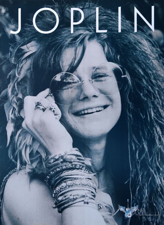 Janis Joplin Singer Poster: Multicolour Wall Decor - 14x19 Inches - 130-200 GSM Paper - Perfect For Office, Home, Or Student Room