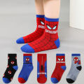 Huili Store2025 Disney Baby Socks Spiderman Cartoon Anime Hero Cotton Boys Tube Socks Children Autumn Winter Socks Random 1pair. 