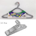 Stainless Steel Clothes Hanger Set 10Pcs(A-Grade). 