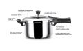 Stahl Triply Stainless Steel  Xpress Cooker , 1.0 Littre. 