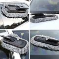Microfiber Flexible Duster Car Wash | Car Cleaning Accessories | Microfiber | Brushes | Dry / Wet Home, Kitchen, Office Cleaning Brush with Expandable Handle. 