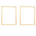 NAMUNY 2X 40X50 cm Wooden Frame DIY Picture Frames Art Suitable for Home Decor Painting Digital Paintings. 