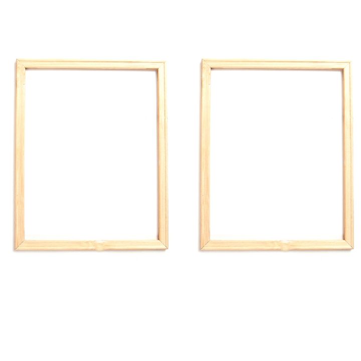NAMUNY 2X 40X50 cm Wooden Frame DIY Picture Frames Art Suitable for Home Decor Painting Digital Paintings