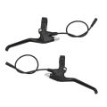 1 Pair Durable Aluminum Alloy Electric Bike Brake Lever Waterproof Plug Black Bicycle Brake Handle 3 Pin Brake Handle Mountain Bike. 
