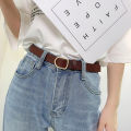 Gift Jeans Decorative New Designer Women No-hole Buckle PU Leather Belts Waist Strap Thin Belt. 