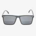 Black Stylish Flat Design UV Protected Polarized Sunglasses For Men. 