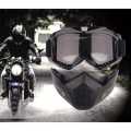 2-in-1 Detachable Motorcycle Helmet Goggles and Mask. 