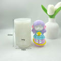 White Planet Prince Series Fragrant Food Grade Silicone 11*6.5cm Silicone Mold Princess Girl for Home Decor Diy Crafts Candle Making Princess-Themed Parties Gifts For Girls. 