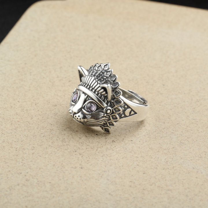 %E3%80%90New%20Arrivals%E3%80%91Elvis%20Presley%20Ring%20Live%20Mouth%20Retro%20Indian%20Cat%20Head%20Finger%20Ring%20Personalized%20Men's%20and%20Women's%20Fashionable%20Hand%20Jewelry%20-%20Image%202