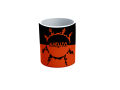 Naruto Uzumaki vs Uchiha Clan Crest | Printed Ceramic Mug. 