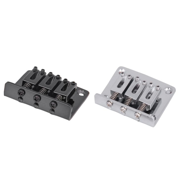 fasdaga 2 Pcs 3-String Top-Loading Style Hard-Tail Adjustable Bridge ...