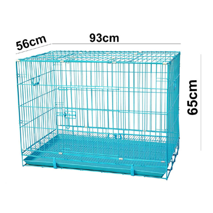 Foldable%203ft%20Bold%20Wire%20Pet%20Dog%20Cage%20For%20Dogs%20Cats%2093cm%20By%20HAMROPETS%20-%20Image%202