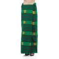 Green Color Cotton Floral Embroidered Lungi For Women. 