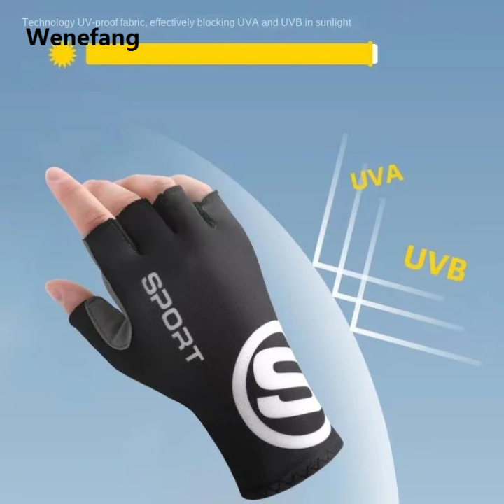 Wenefang%20Anti%20Slip%20Breathable%20and%20Sunscreen%20Half%20Finger%20Cycling%20Gloves%20Anti-slip%20Bicycle%20Fabric%20Finger%20Mitten%20for%20Bike%20Sports%20-%20Image%202