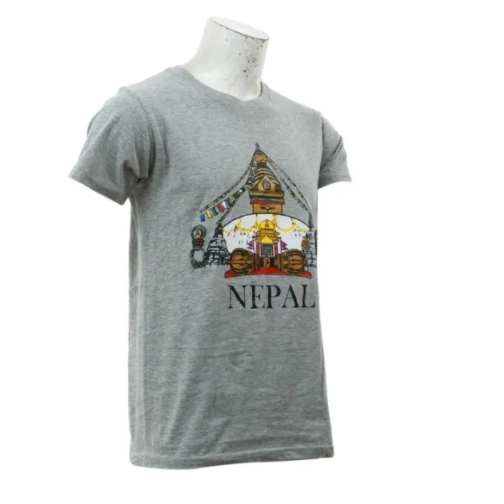 Grey%20Cotton%20Round%20Neck%20Buddha%20Nepal%20Printed%20T-Shirt%20For%20Men%20-%20Image%204