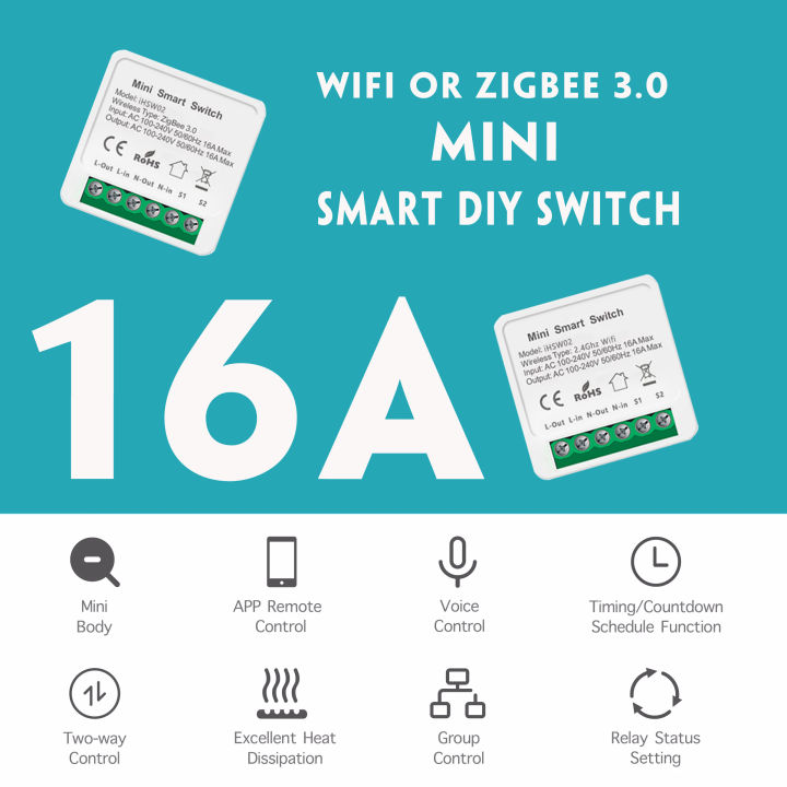 Bizzy%2016A%20Tuya%20Wifi%20/Zigbee%203.0%20Mini%20Smart%20DIY%20Switch%202%20Way%20Control%20Smart%20Home%20Relay%20Automation%20Breaker%20Works%20With%20Alexa%20Google%20Home%20-%20Image%202